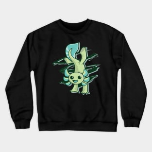 Funny Axolotl TShirt for Gymnasts and Amphibian Owners Crewneck Sweatshirt